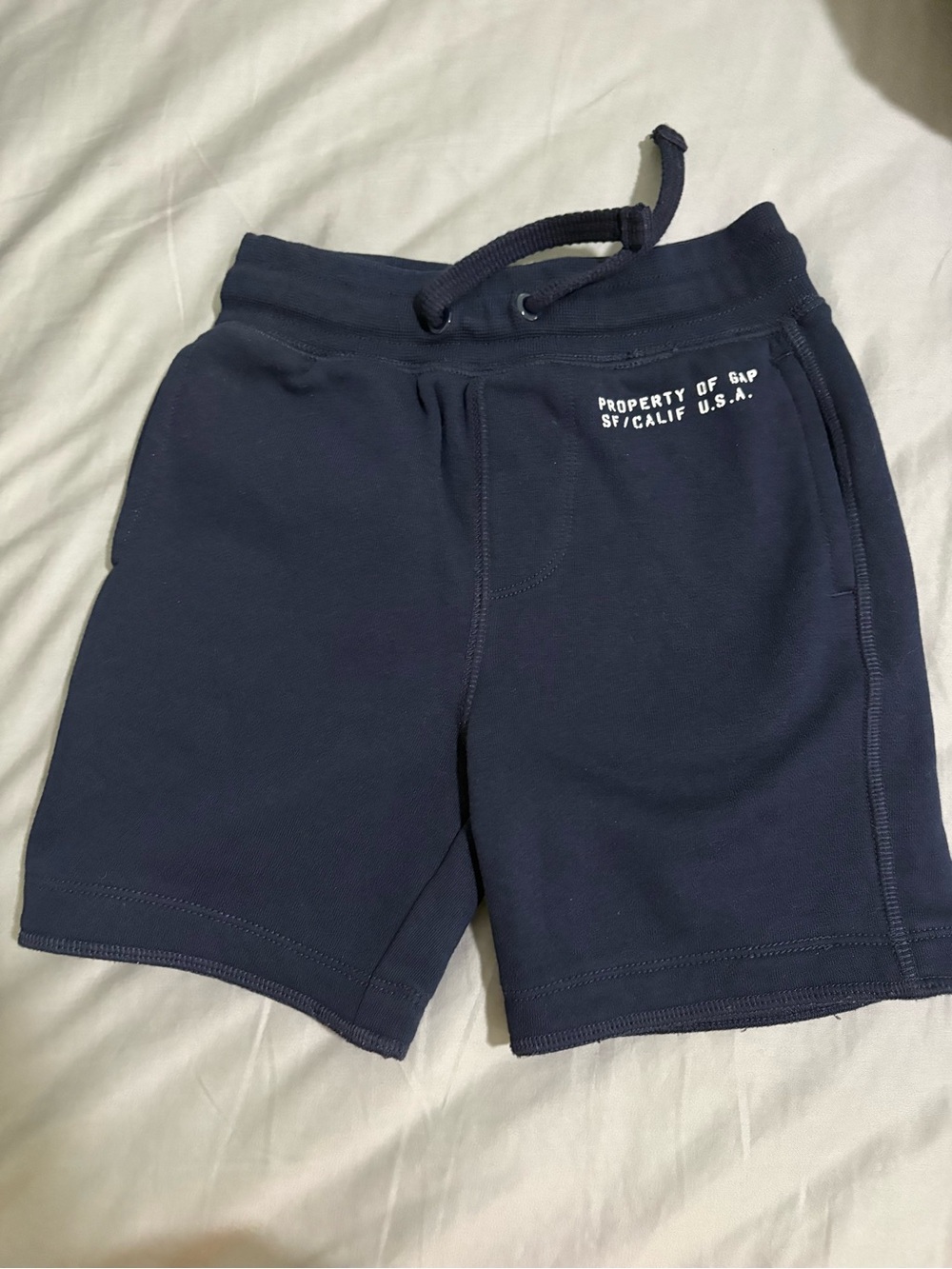 GAP Navy Athletic Drawstring Shorts with Side Pockets